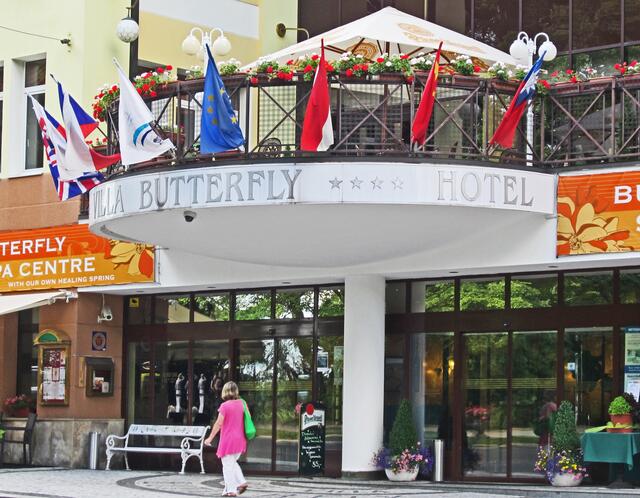 Mariánské Lázně - Marienbad.                                               Hotel Butterfly.