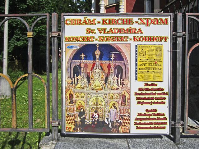 Mariánské Lázně - Marienbad. 
Die russisch-orthodoxe Kirche des Heiligen Wladimir.
(1900-1902).