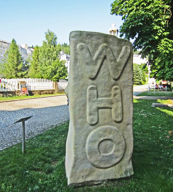 Mariánské Lázně - Marienbad.
Im Park.