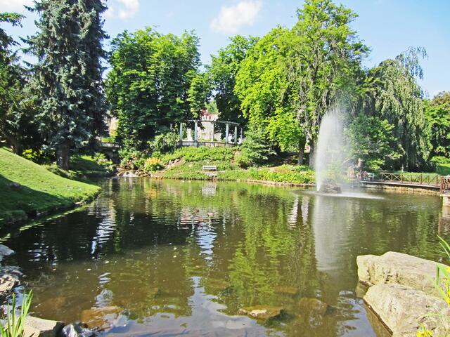 Mariánské Lázně - Marienbad.                                                   Im Park.