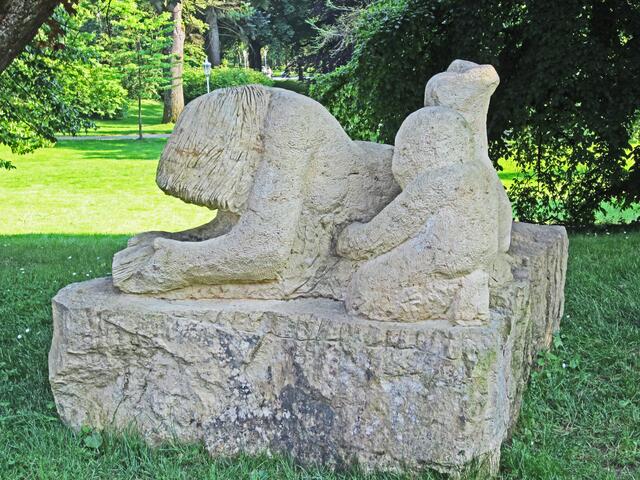 Mariánské Lázně - Marienbad.
Im Park.