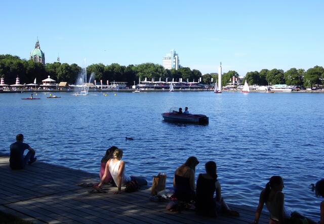 Doch auch unten hat der Maschsee so seine Reize.
