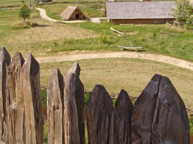 Blick von der Turmhügelburg