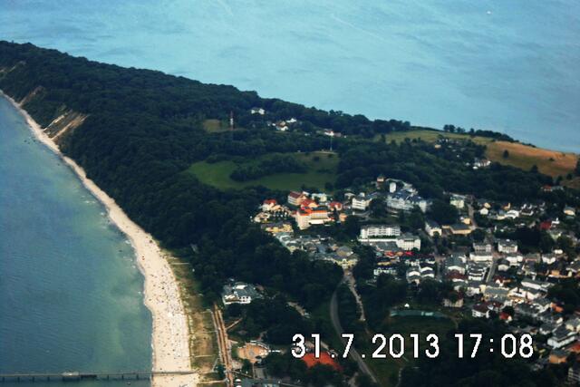Das Naturschutzgebiet Nordperd mit dem Nordstrand des Ostseebades Göhren.