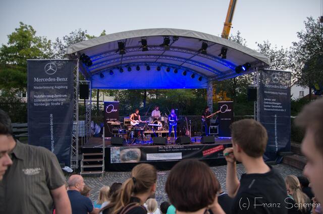 Kulturina 2013 Gersthofen - Streiflichter vom Festausklang am Sonntagabend. Klasse Performance: Luup,die Augsburger Formation