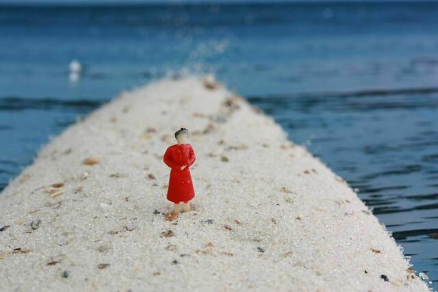 Lady in red