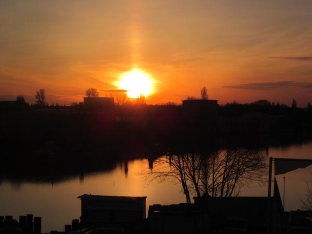 Sonnenaufgang an der Hamburger Bille
