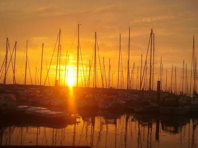 Sonnenuntergang in Bensersiel