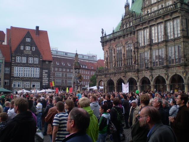 15. August 2013: Blick auf den Bremer Roland