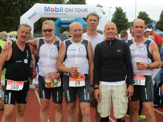 Wie eine Woche zuvor in Wolfsburg waren die Otzer die größte Altkreis Burgdorf-Truppe beim Celler Triathlon.