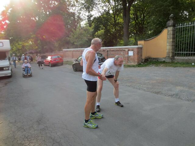 Trotz nur 3 km ganz schön fertig!