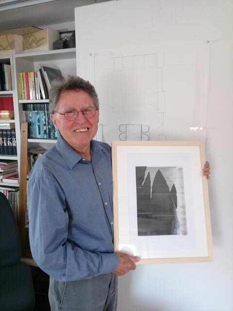 Aus der Serie "Bergblicke" spendet Georg Donauer ein Werk zum GEdenken an Ignatz Taschner