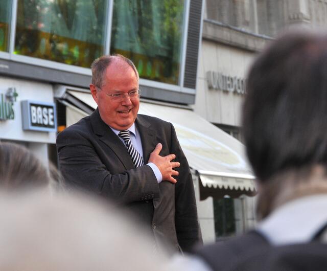 Peer Steinbrück in Hannover.