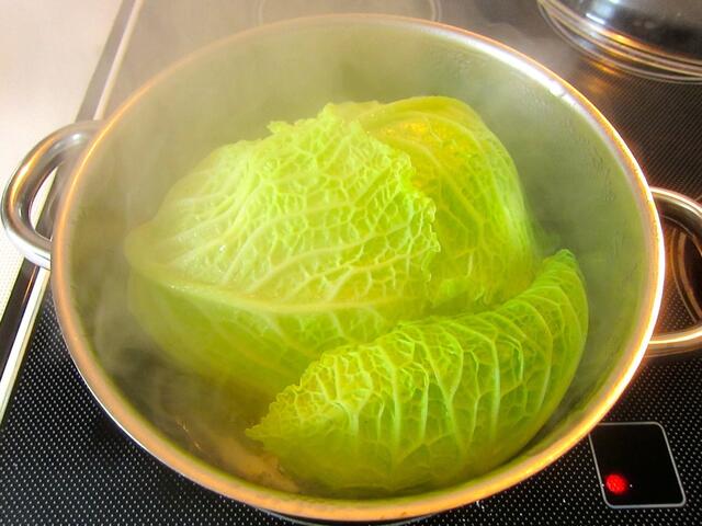 Wenn sie biegsam sind, aus dem Kochwasser nehmen ...