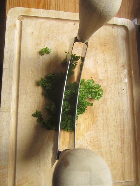 ... und kleinhacken.