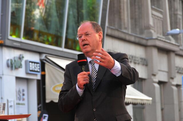 Peer Steinbrück in Hannover.