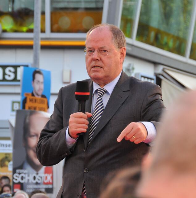 Peer Steinbrück warb für Solidarität in Europa.