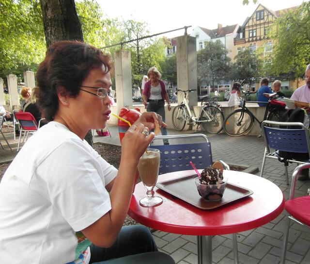 Sommer, Eisdiele, Entspannen