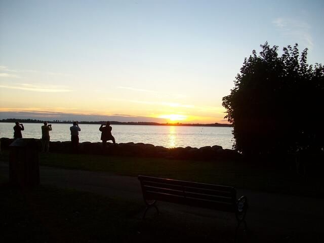Sonnenuntergang in Vadstena