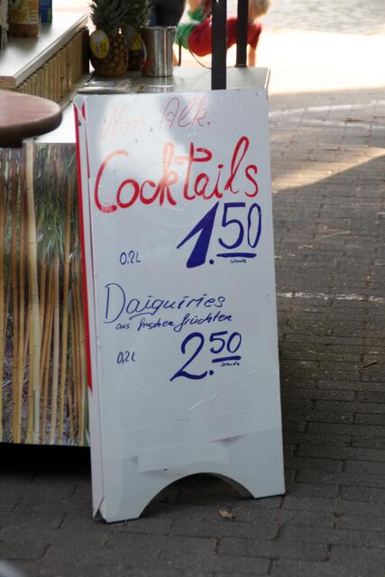 ... bis zu Cocktails, die sich jeder leisten konnte.