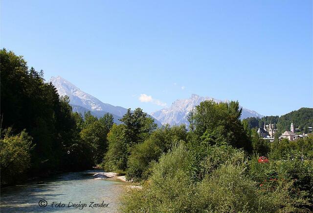 schöner Blick zum Watzmann