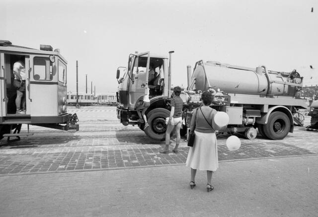 1983 gab es einen Tag der offenen Tür auf dem Straßenbahndepot In Döhren.