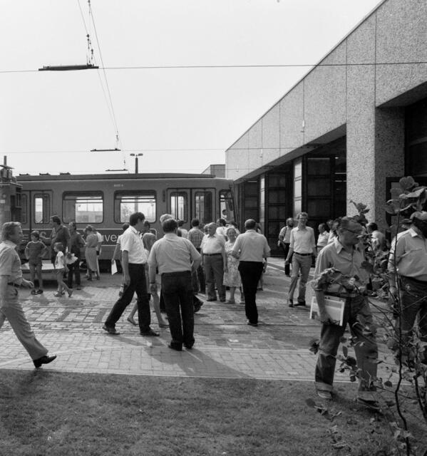 Tag der offenen Tür 1983 auf dem Üstra-Betriebshof in Döhren.