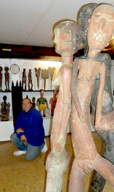 Drei Figuren der Sukuma aus Tanzania