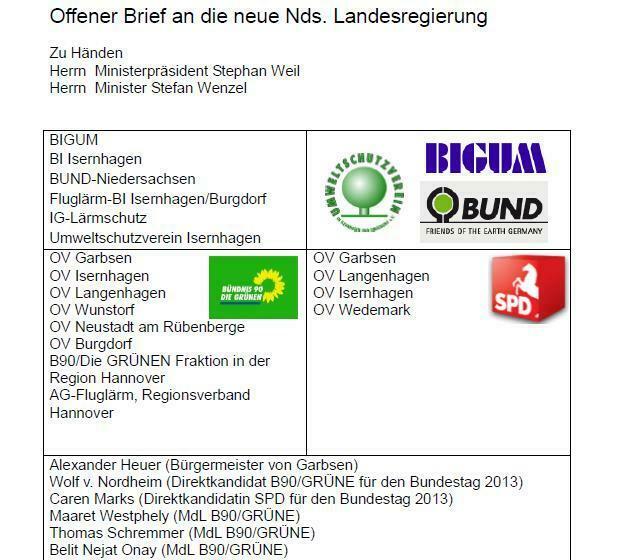 Kopf des offenen Briefes