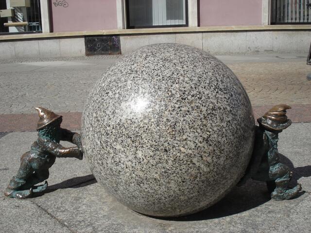 Zwerge in der Fußgängerzone
