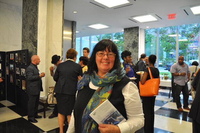 Susanne Schumacher anlässlich der Vernissage bei den Vereinten Nationen in New York