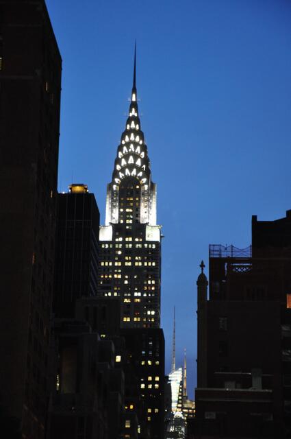 Blick vom UN Hauptquartier zum Chrysler Buliding