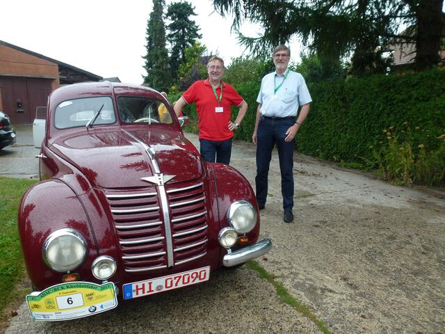 Bernd Lange mit Beifahrer