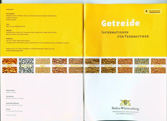 Getreide, Broschürenumschlag
