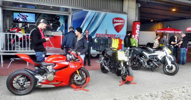Ducatis aus dem Werk in Italien