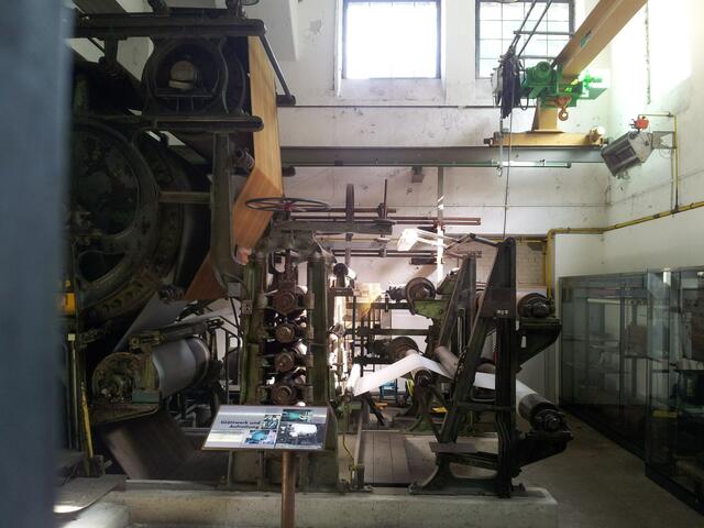Die von 1889 stammende Papiermaschine 4 (PM 4)