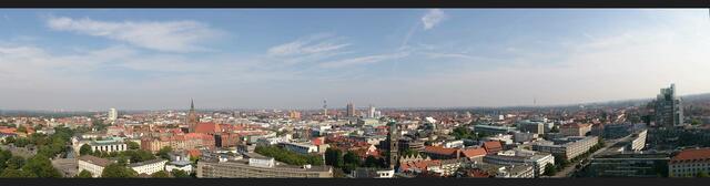 Panoramablick vom Rathaus.