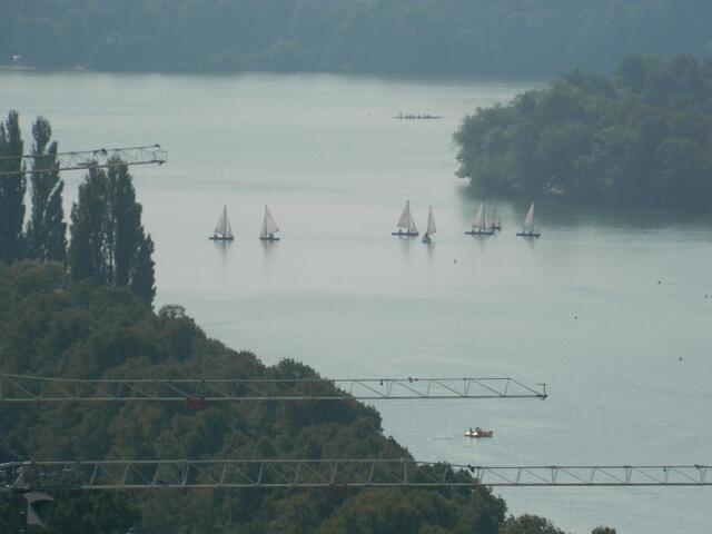 Segler auf dem Maschsee.