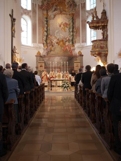 Großer Andrang herrschte beim Pontifikalhochamt in der Wallfahrtskirche Herrgottsruh