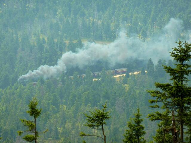 Die Brockenbahn macht eine Menge Dampf