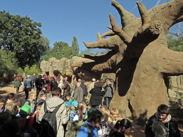 Besucherandrang am Eröffnungstag, 27.09.2013