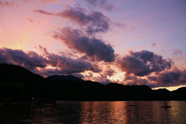 Sonnenuntergang am Lago di Levico