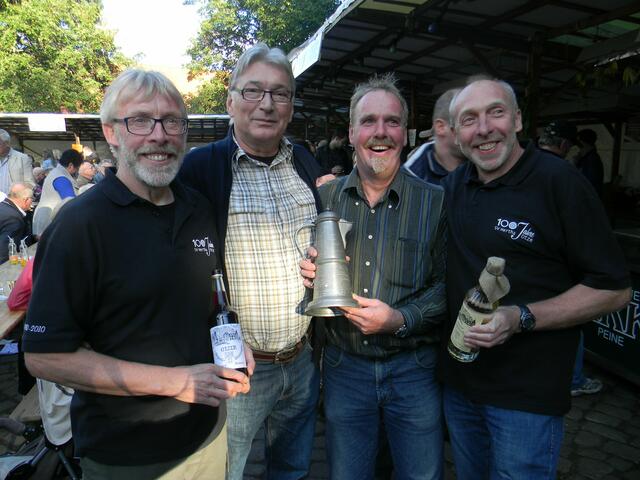 Die Hertha-Ironman's: Heinz, Joachim, Ingo und Friedhelm.