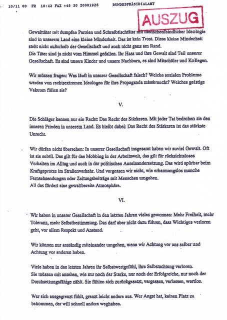 aus: BAKI-NACHDRUCK vom 2. Oktober 2013 | Foto: Bundespräsidialamt