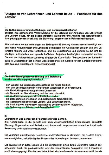 aus: Bremer Erklärung 2000 | Foto: KMK