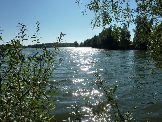 Die Sonne zaubert Brillanten auf das Wasser.