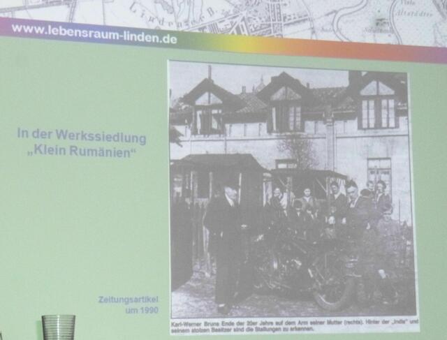 Werkssiedlung "Klein-Rumänien", leider etwas unscharf.