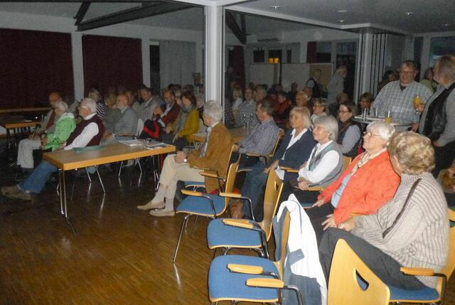 Die Veranstaltung ist gut besucht.