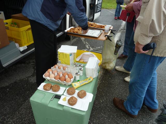 Alles liegt griffbereit dort.