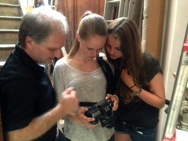 Wolfgang Hauck, Franziska Hehl und Alina Kaul